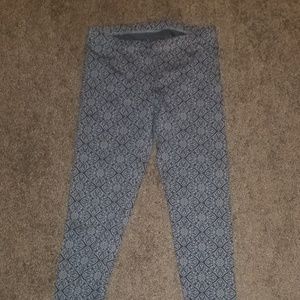 Grey Patterned Leggings